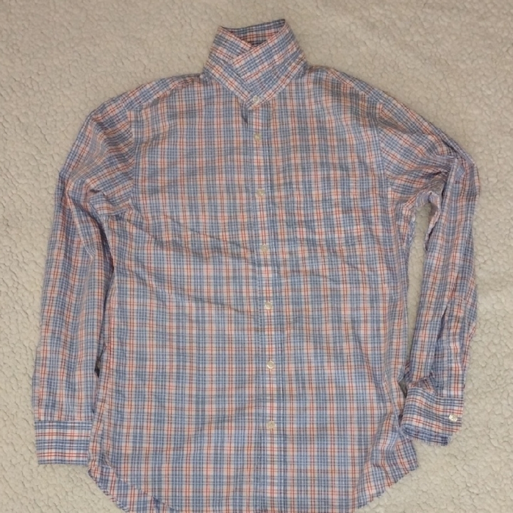 Banana Republic Blue and Red Plaid Shirt